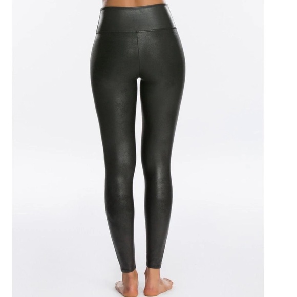 SPANX FAUX LEATHER LEGGINGS size M - Picture 4 of 8